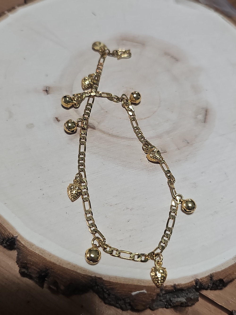 Gold Heart Charm Anklet - Elegant Dainty Anklet